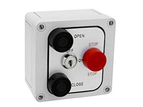 3 Button Waterproof Control Station NEMA 4X w/Lockout