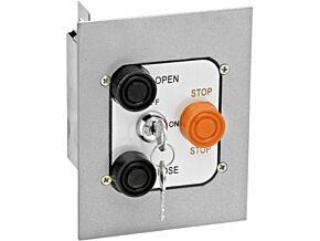 3 Button Exterior Flush Mount Control Station with lockout