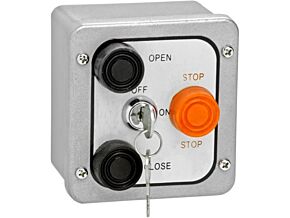 3 Button Exterior Surface Mount Control Station w/Lockout