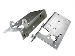 Oreca 2 Hinges Hinge Brackets with Fixed Pin galvanised steel COD 24748